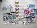 How to Break A Blank Page Mixed Media Art Journaling part4 ♡ Maremi's Small Art ♡
