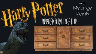 Harry Potter Inspired Furniture Flip with Basilisk Black from Melange