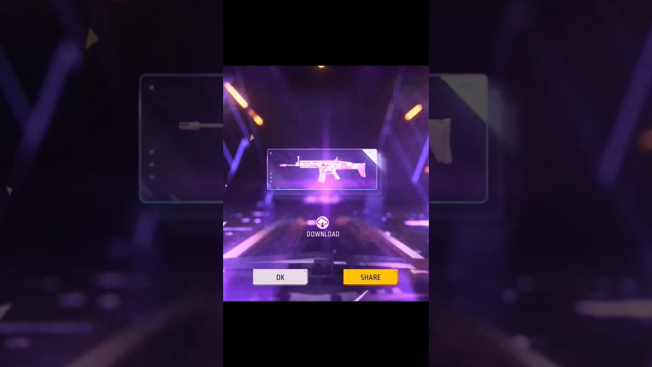 free fire cupid scar gun permanent tricks 😜 