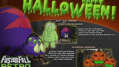 FusionFall Retro-Halloween Update with New Codes!