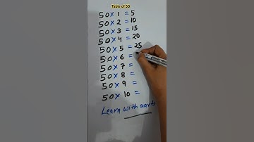 50 table trick | Table of 50 #trending #maths #table #shortvideo #tricks #tabletrick #learning #math