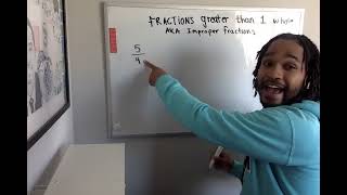 Fractions greater than 1 whole (  improper fractions) 3rd grade math