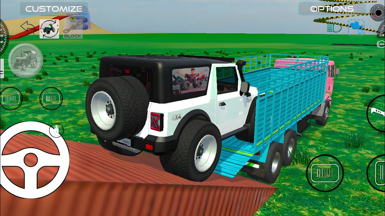 Drive Dumper and Unloading Stone From Dumper Truck in Game#💥scorpio #4x4 #gameplay#fortuner #thar