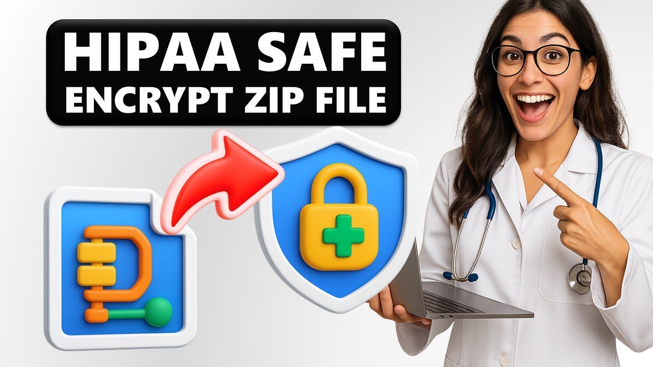 HIPAA COMPLIANCE: How to SECURE ZIP Files with PATIENT DATA & LAB RESULTS