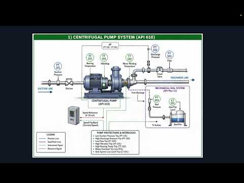 نظام تشغيل مضخة الطرد المركزي Centrifugal Pump