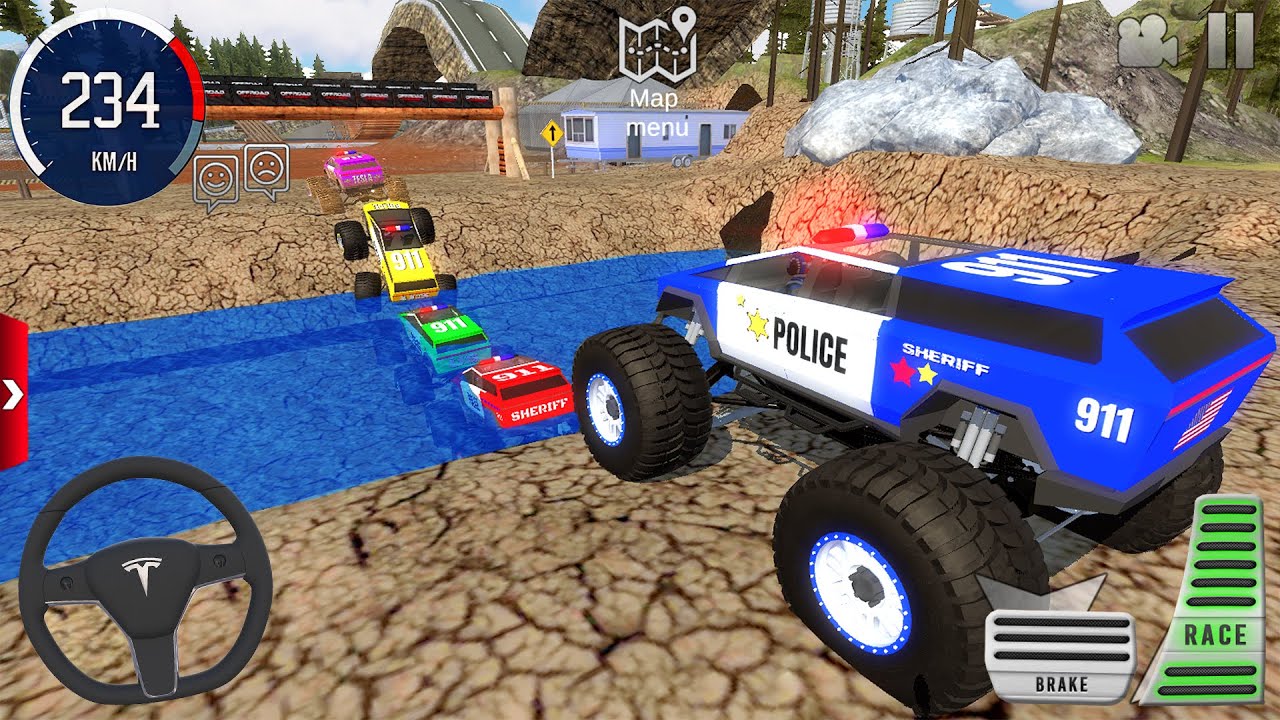 Juegos De Carros - Police Monster Truck Stunts Driver Simulator 3D #1 - Android Gameplay Walkthrough