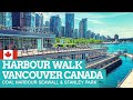 HARBOUR WALK in VANCOUVER Canada | Seawall Stanley Park [NON-STOP]