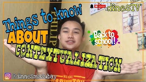 Contextualization and Localization