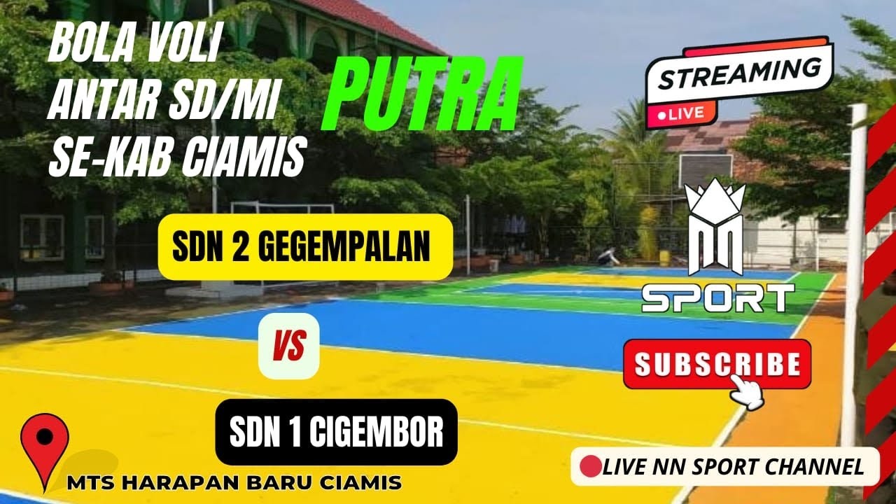 🔴 live SDN 2 GEGEMPALAN Vs SDN 1 CIGEMBOR BOLA Voli antar SD di MTS HARAPAN BARU CI JANTUNG CIAMIS