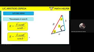 FISICA I -  LEY DEL SENO Y COSENO