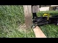 How to Remove a Wooden Fence Post with a Floor Jack
