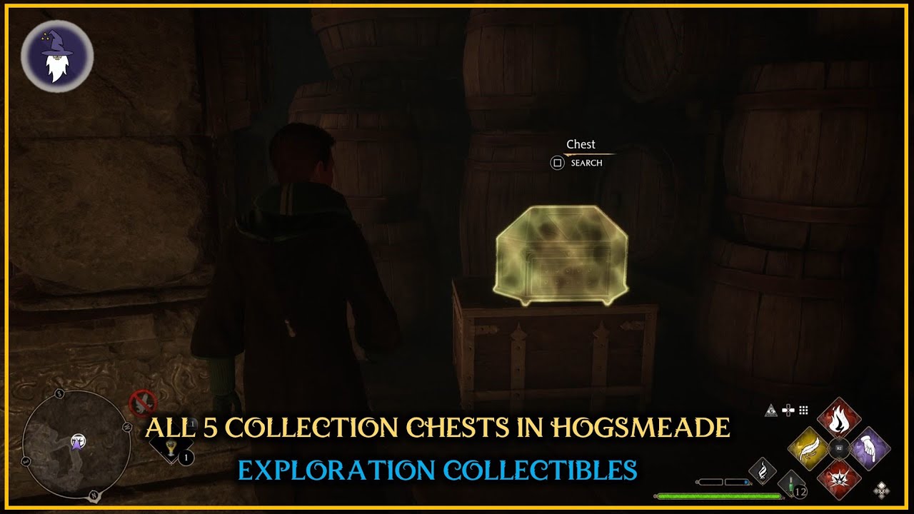 HOGWARTS LEGACY ALL 5 COLLECTION CHESTS IN HOGSMEADE EXPLORATION COLLECTIBLES YouTube
