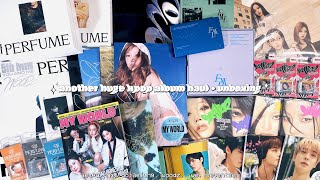 a huge kpop album haul/unboxing ✮ aespa, nct dojaejung, ive, seventeen + woodz !