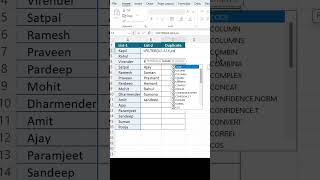 How to find common name in two list