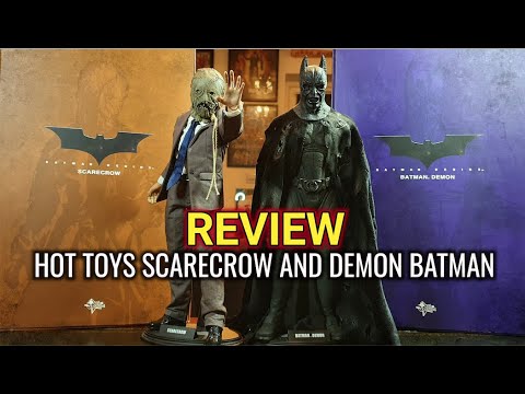 REVIEW. HOT TOYS BATMAN BEGINS SCARECROW AND DEMON BATMAN - YouTube