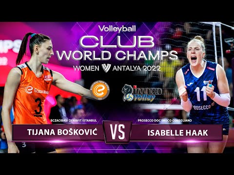 Tijana Bošković vs Isabelle Haak | ECZ vs CON | Highlights | World Club Championship 2022 | HD