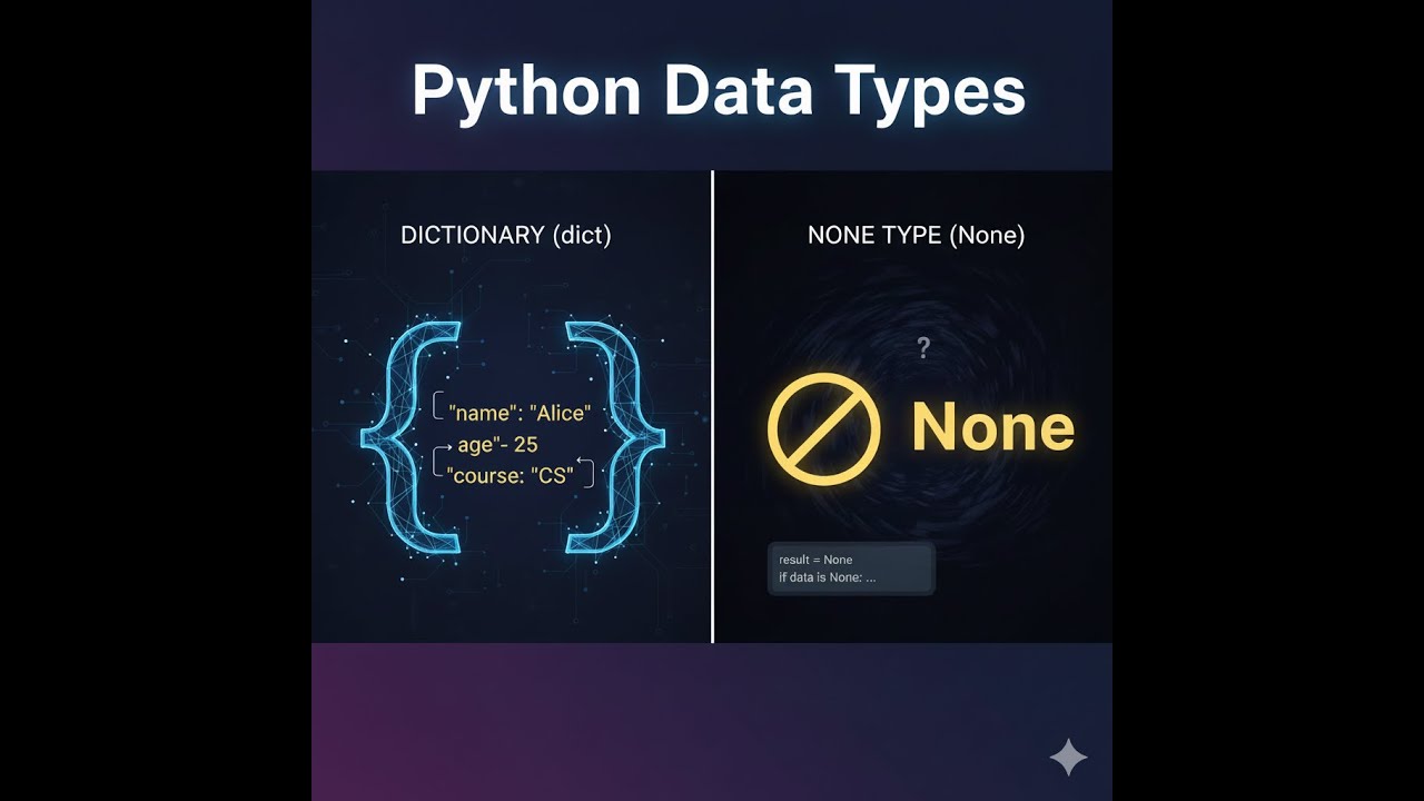 Part 5 | Dict and NoneType in Python | Easy Explanation for Beginners ...