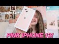 iPHONE 13 UNBOXING & SET UP!! *pink*