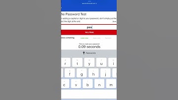 How strong is YOUR password? #shorts (comment a random password for me to try)