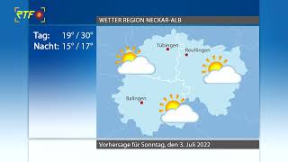 RTF.1-Wetter: Ausblick auf den 03.07.22 (02.07.2022)