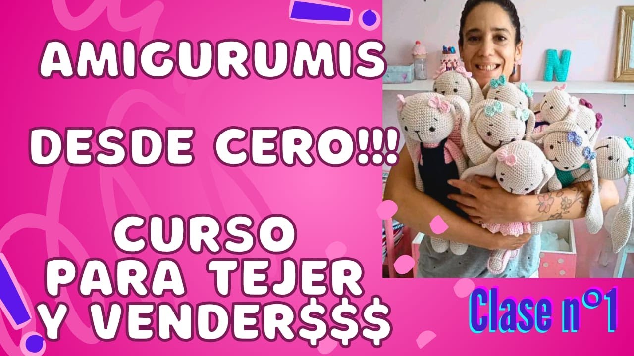 CLASE 1 - ¡¡¡DESCUBRE TU PASION Y CREA TU NEGOCIO SIN MOVERTE DE TU CASA!!!😍🤑#aprende #tejer