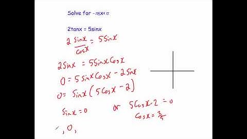 Trigonometric Equations - Question 5
