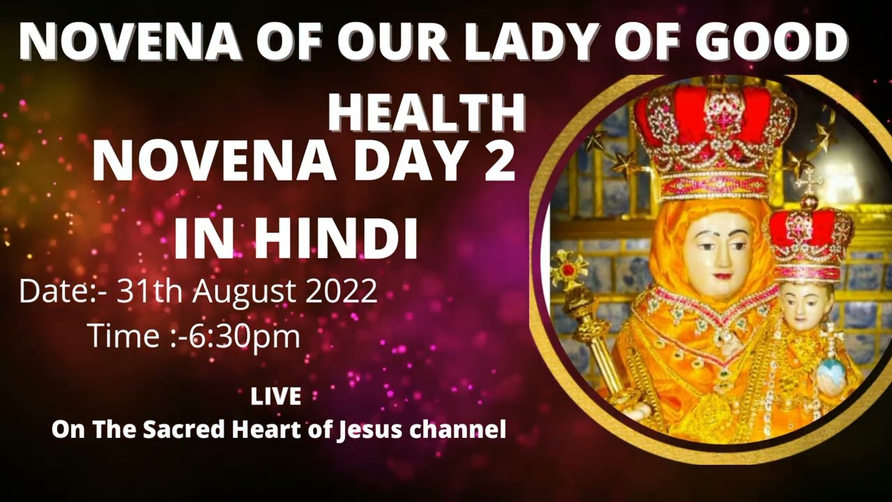 NOVENA OF OUR LADY OF GOOD HEALTH DAY 2 LIVE  PROMO