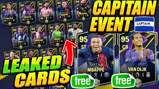 NEW EVENT CAPTAINS LEAKED BY EA! NEW EVENT IN FC MOBILE 24! CAPTAINS EVENT PLAYERS LEAKED! NEWS!