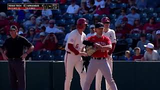 Texas Tech vs #2 Arkansas | Full College Baseball 04/17/2024