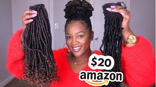 TRYING FAUX LOC PONYTAILS from AMAZON
