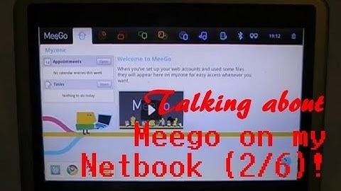 P2/6. Selection of Netbook Distros: Meego, Running From USB Stick, on a Dell Mini 9.