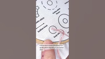 Loop Stitch #embroidery #embroiderystitch #embroideryforbeginners #embroiderystitches