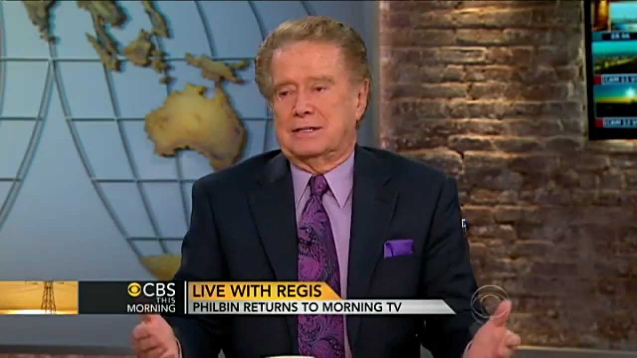 Regis Philbin returns to morning TV