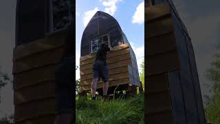 TIMELAPSE - My Tiny House Cabin build in 30 seconds.  #tinyhouse #timelapse #cabin #build #house