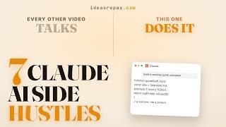 Make Money With Claude AI: 7 Side Hustles You Can Start This Weekend (Every Prompt)