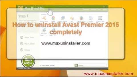 How to fully remove Avast Premier 2015 with Max Uninstaller
