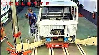 TRUCK COLLISION REPAIR WITH CELETTE FRAME MACHINE, TRUCK CABIN REPAIR AND FRAME STRAIGHTENING