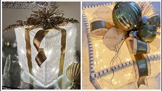 *NEW* DIY Dollar Tree STUNNING LIGHT UP GIFT BOXES #christmasdecor