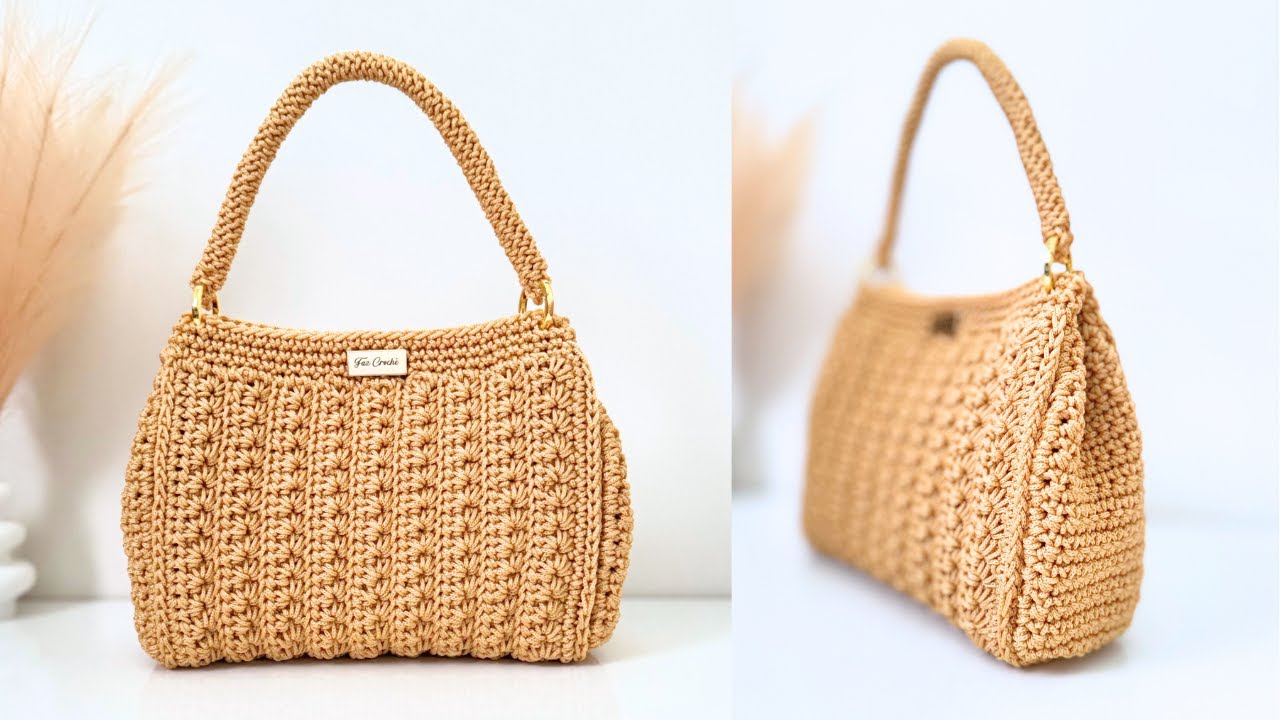 Bolsa de Crochê Padrão Estrelado | Passo a Passo Completo