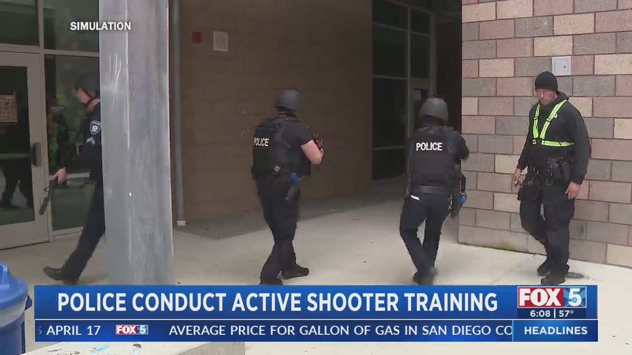 Police Conduct Active Shooter Training - YouTube
