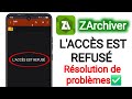 Comment résoudre le problème d'accès refusé dans ZArchiver sur Android (2026)