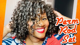 Perm Rod Set on Natural Hair | Fine hair friendly