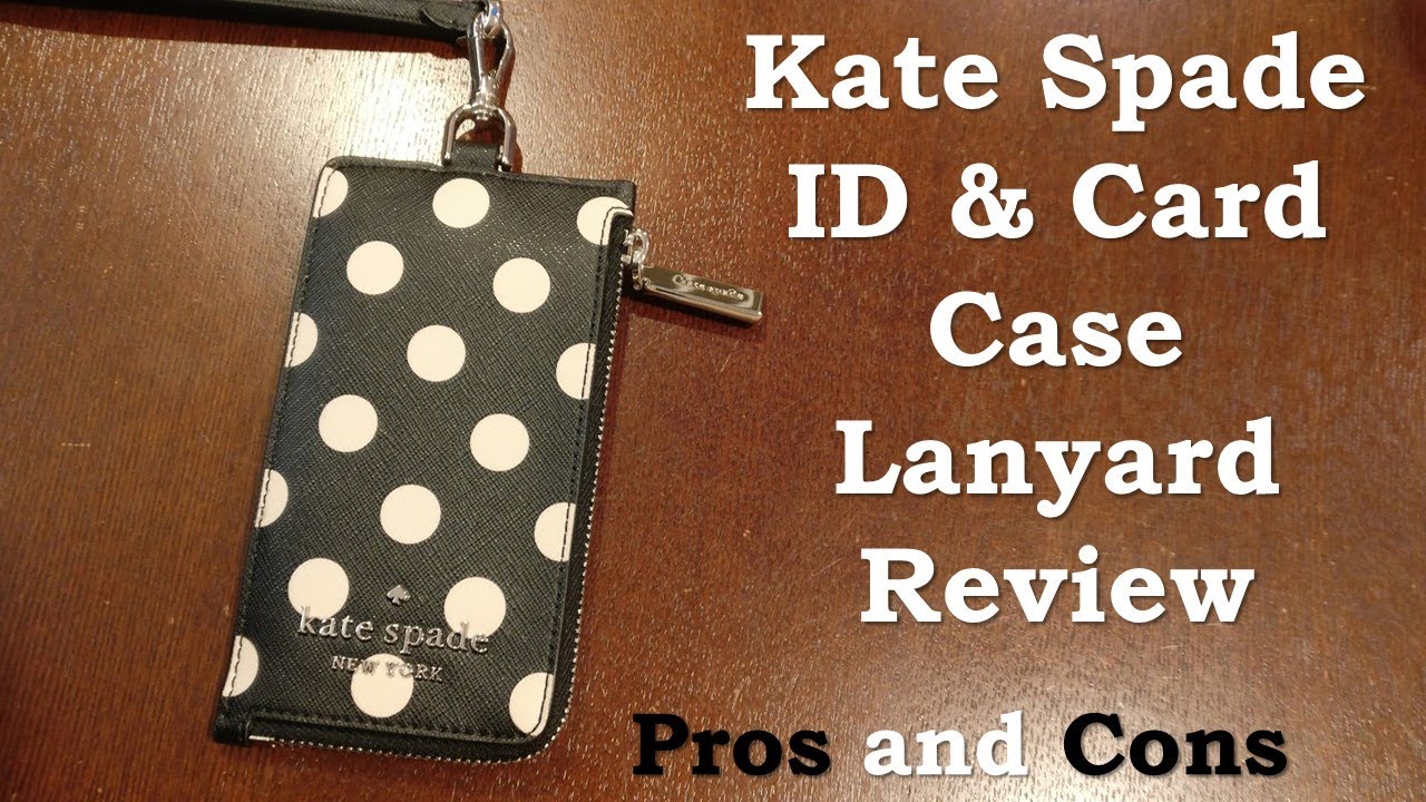 Kate Spade ID Card Case Lanyard Review - Pros and Cons and What Fits -  YouTube