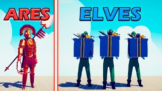 ARES TEAM vs PRESENT ELF TEAM - Totally Accurate Battle Simulator | TABS