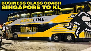 🚍 Aeroline First Class Bus with Toilet 🚽 | Singapore to Kuala Lumpur Full Journey