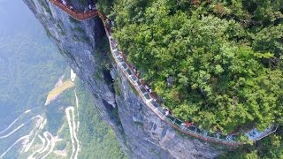 Glass Sidewalk on Tianmen Mountain! - Breathtaking Views