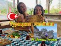 ЛУЧШИЙ ДИКИЙ ПЛЯЖ в Анталии! Процесс приготовления турецкой лепешки ГЁЗЛЕМЕ - вкусное кафе