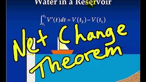 Net Change Theorem and Applications of Integrals