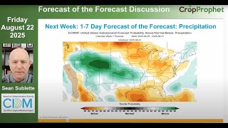CropProphet Forecast of the Forecast | Cool, Dry Shift in Corn Belt | August 22nd, 2025