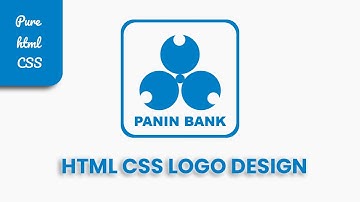 How to Make a Logo in HTML and CSS | Panin Bank Logo Design | CSS Logo Design @codehal